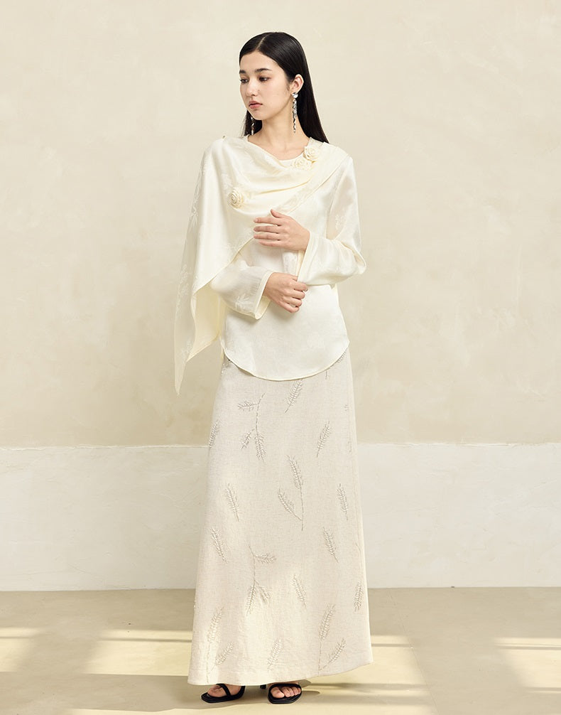 HECO Acetate texture Handmade Rose Top Women - DARK.