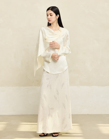 HECO Acetate texture Handmade Rose Top Women - DARK.