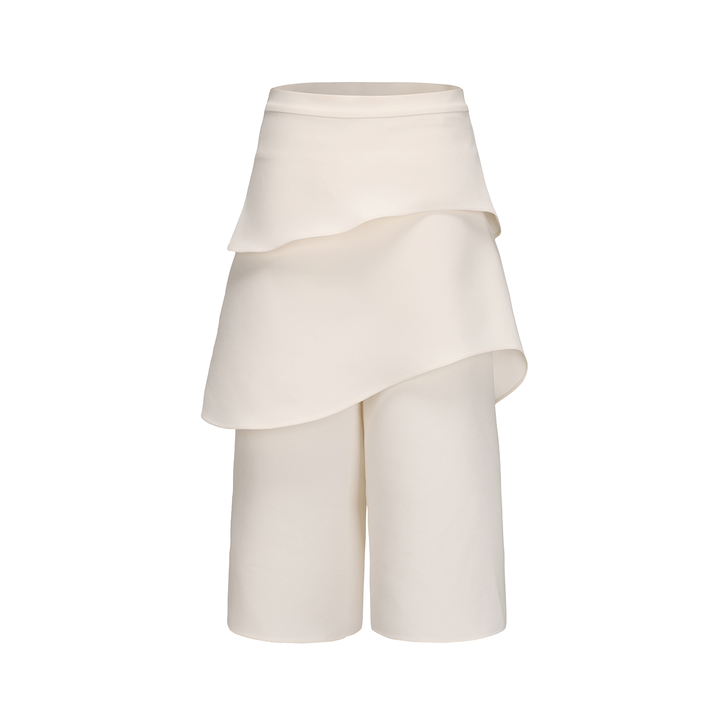 ATELIER MISS LU Fall/Winter Multi-layered Cut Splicing Cropped Culottes - SURREN