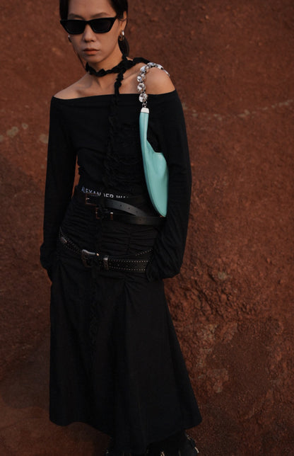 IUBALLET Chic Diamond-encrusted Arm Bag - SHOCK.