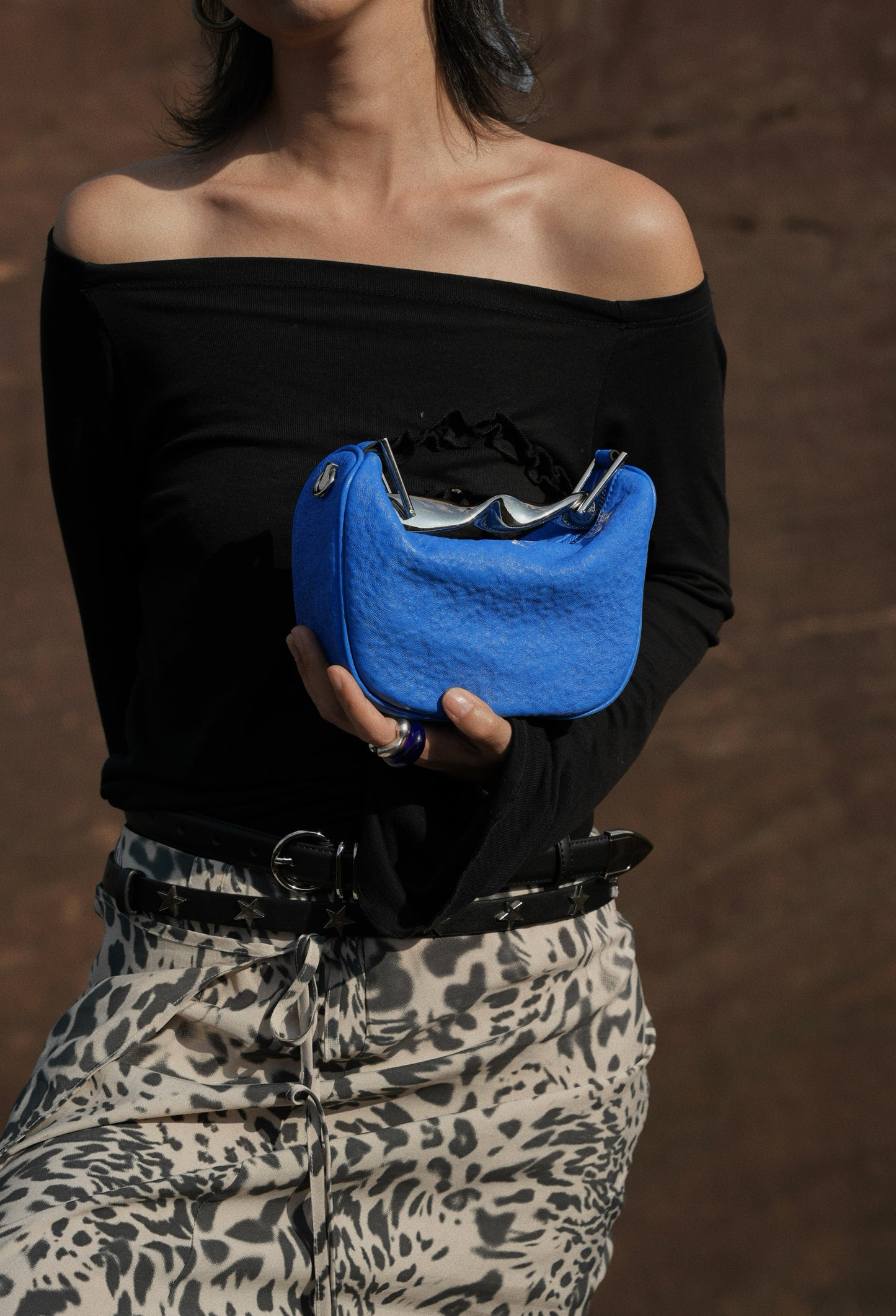 IUBALLET Quantum Gravity Metal Tote Futuristic Crossbody Bag - GUILT.