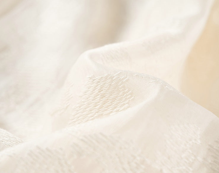 COMME MOI sexy silk embroidered blouse top - MARK.