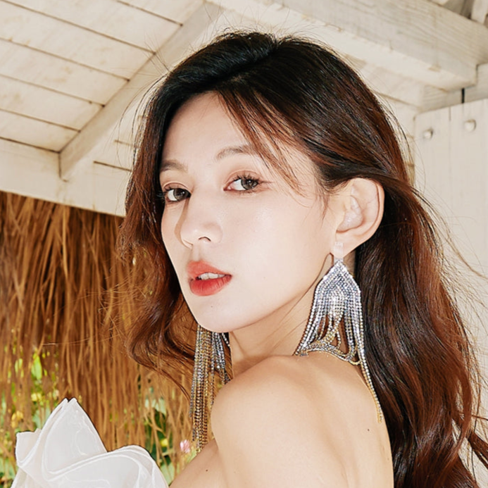 DOLLY High End Blue Diamond Earring-JUA