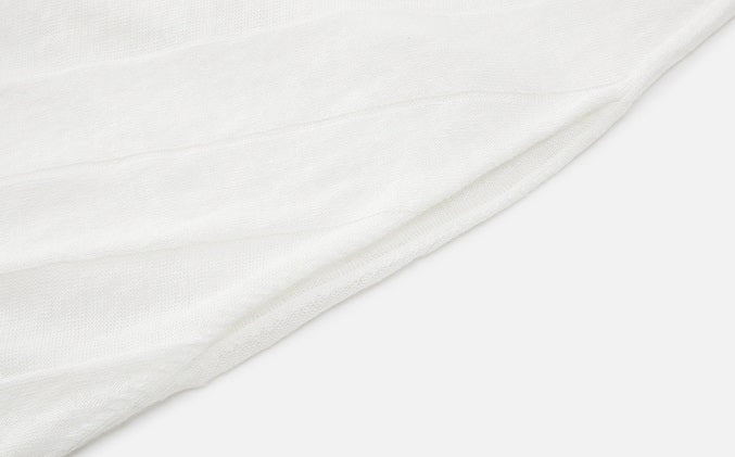 ZHUCHONGYUN white sleeveless gathered neckline balloon hem dress-NID.