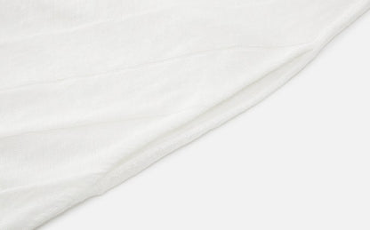 ZHUCHONGYUN white sleeveless gathered neckline balloon hem dress-NID.