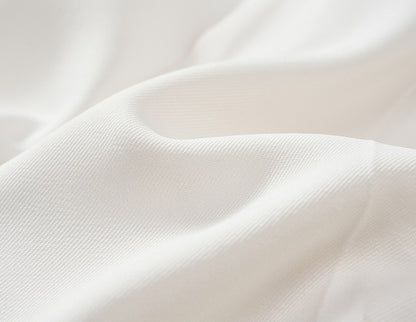 COMME MOI summer white commuter pleated radish pants - JOSHUA.