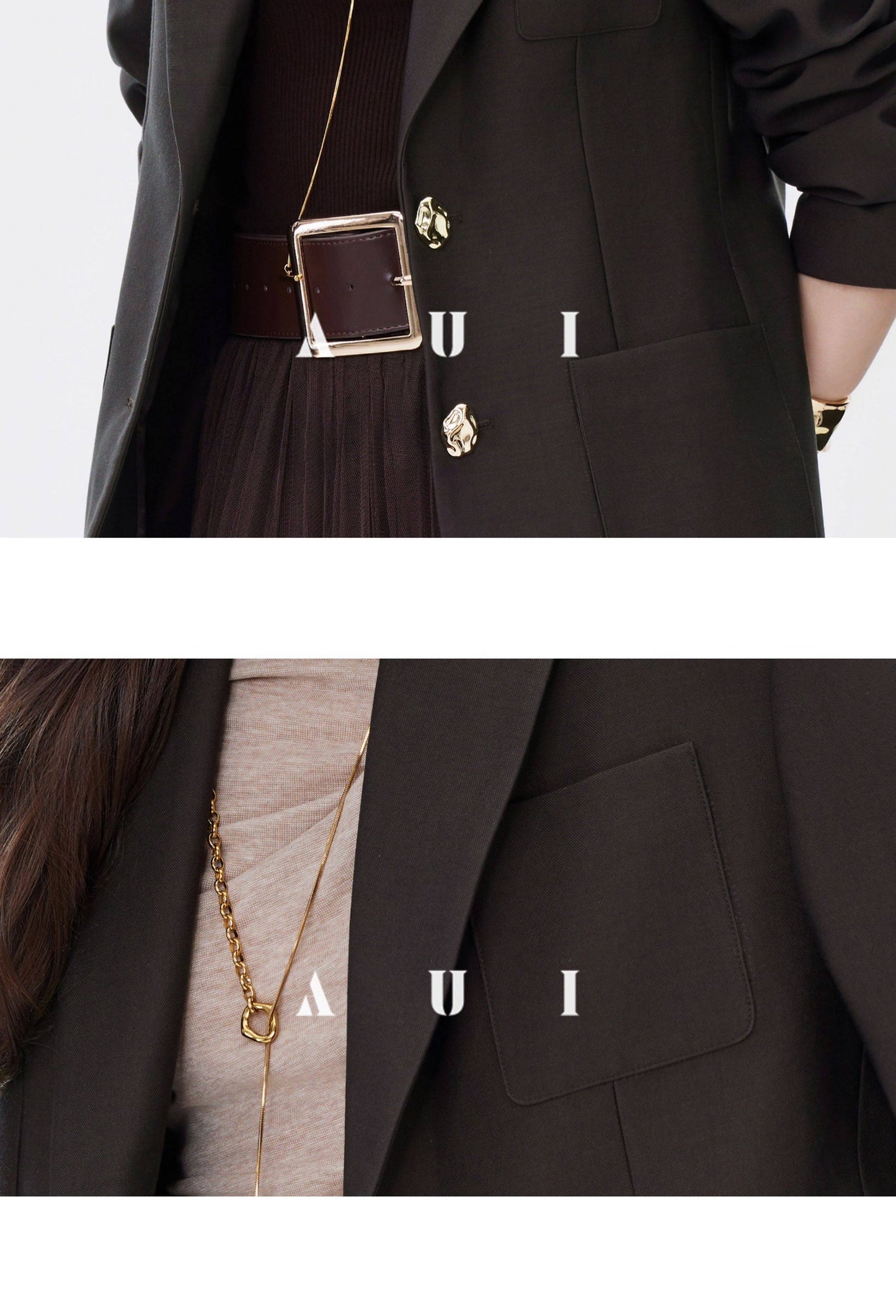 AUI Casual Blazer New High-end Temperament Suit Two-Piece Skirt - Hae-Won.