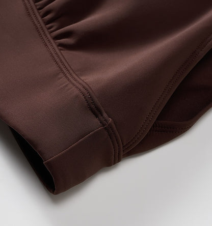 COMME MOI Lv Yan Designer Summer Women's Sexy Lace-up Beaded V-Neck Swimsuit - CAMILLE.