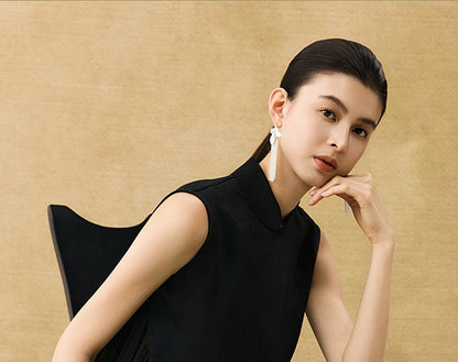 HECO New Chinese Acetate Jacquard Mesh Stitching T-Shirt - ANGEL.