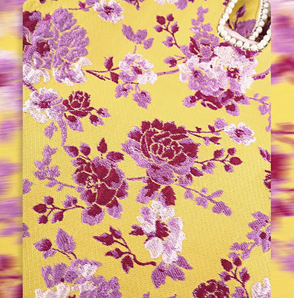 HECO Chinese Retro Style Embroidery Golden Dragon Stand-up Collar Vest Top  - QANT.