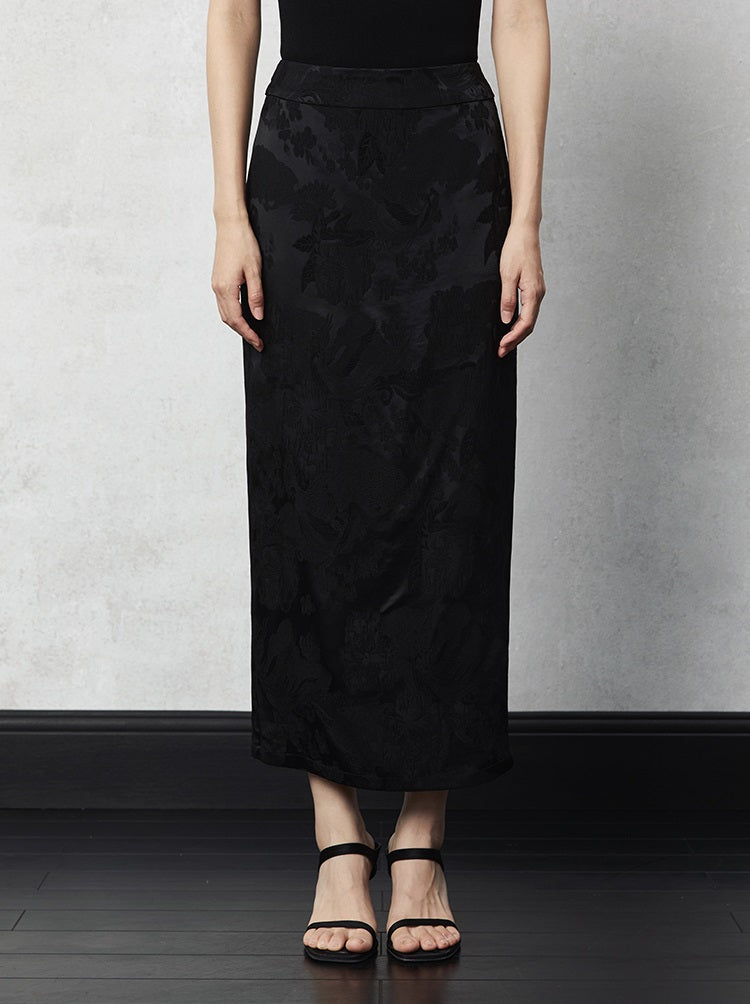 HECO Pleated Feminine Slit Long Skirt Summer - cors.