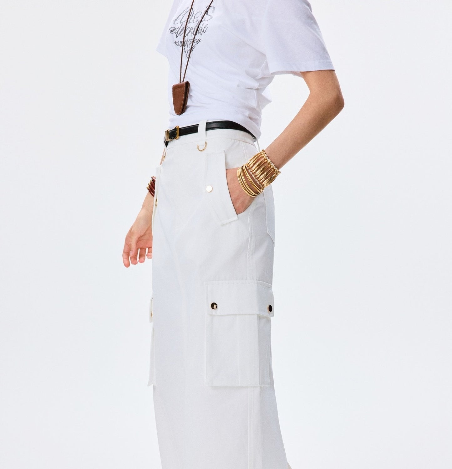 ANNASPEAK High-Waisted A-Line Skirt AS Summer New Style-JUN.