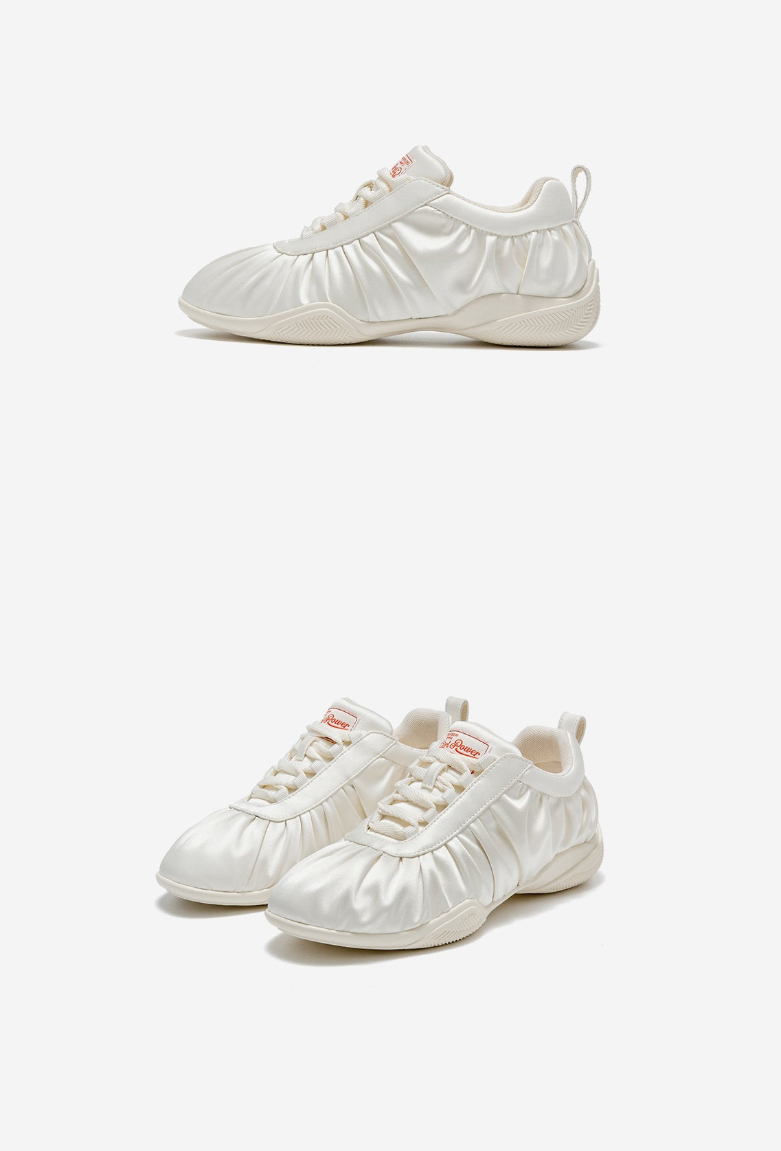 SHOESZOOO Pleated silk cloth casual shoes  - LUKE.