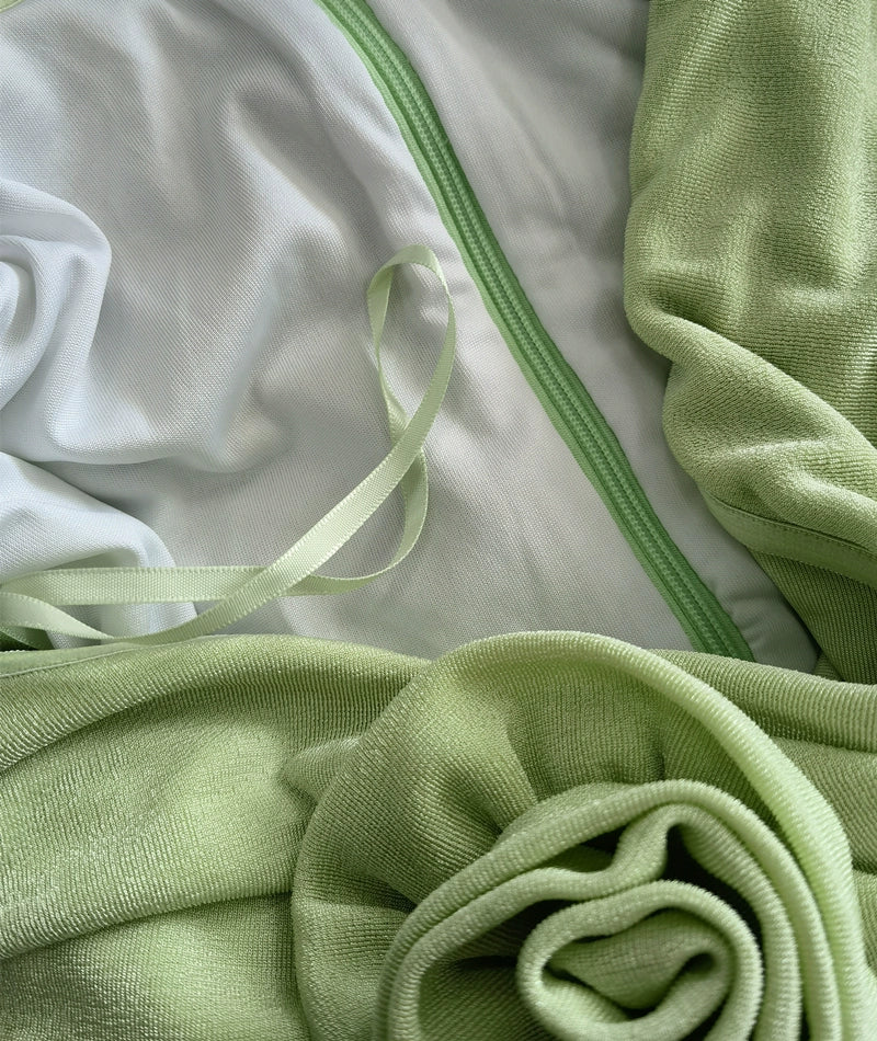 DOLLY Luxury French Style Off Shoulder Short Sleeve Hip Wrap Dinner Dress-ANTHEA