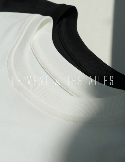 LE VENT&TES AILES  handmade Lush 100 cotton 3d flower short-sleeved top-Lyra