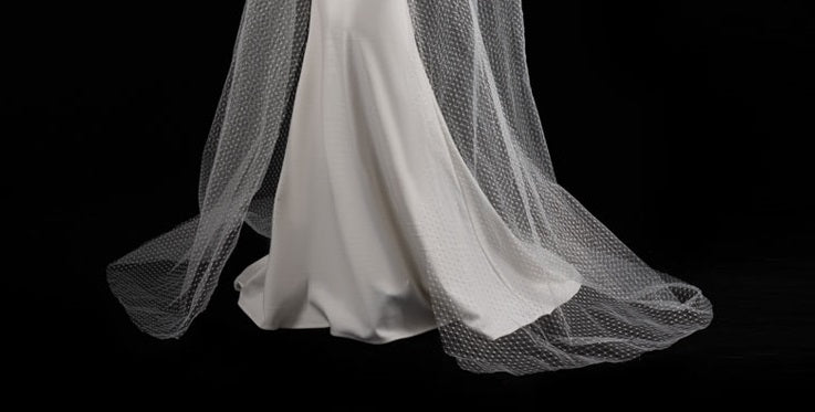 BAISHA Handmade beaded mata outer draped two-piece wedding dress - THRONE.