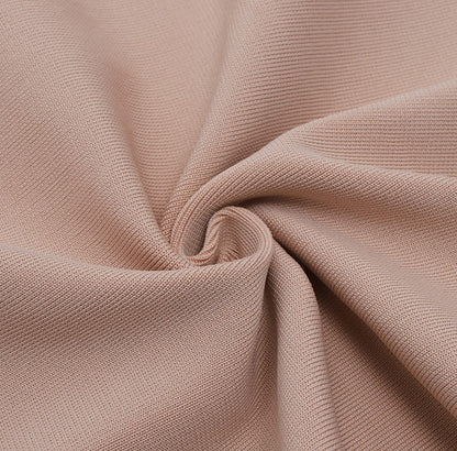 DOLLY Elegant One Shoulder Sleeveless Stripped Slim Fit Slit Dinner Dress-ZEN