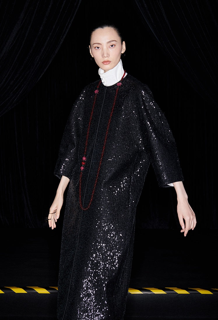 M essential Mackay designer silhouette three-quarter sleeve cardigan - AUGUST.