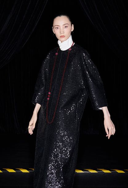 M essential Mackay designer silhouette three-quarter sleeve cardigan - AUGUST.