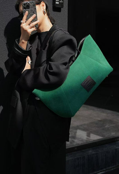 IUBALLET Nubuck Cowhide Tote Large Bag - LEVI.