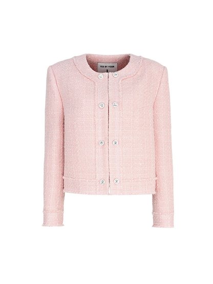 YES BY YESIR  patchwork elegant  jacket and dress outfit set - FLOWER.