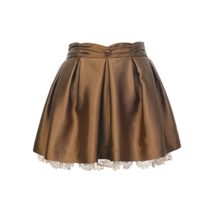 FAME embroidered loose ruffled short skirt - ALANA