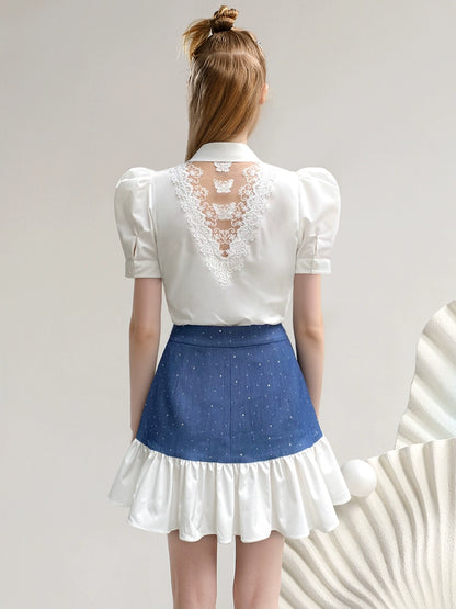 CHECOCRE Cute Waist Slim Pocket Design Short Skirt - HONEST