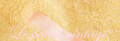 Le Palais Vintage Elegant Yellow Fur Short Warm Jacket-Pine - LILLY.