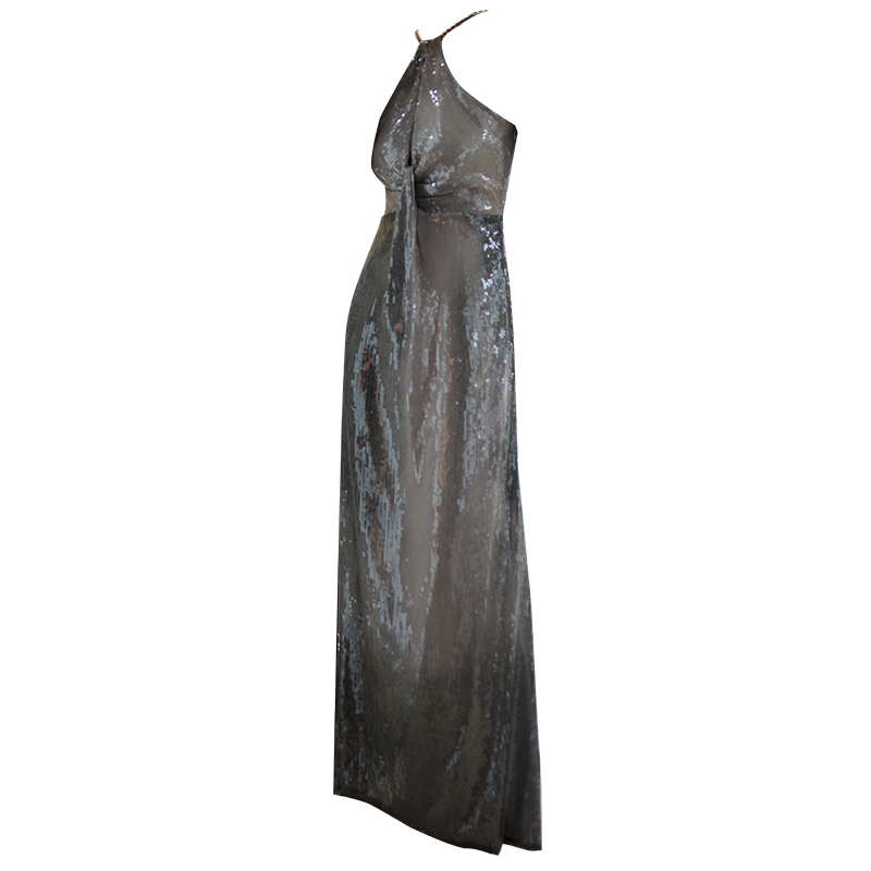 GOUDIN bridal silver original party evening  morning gown-GBENA.