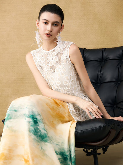 HECO Chinese three-dimensional embroidered dress two-piece dress - SQUIRM.