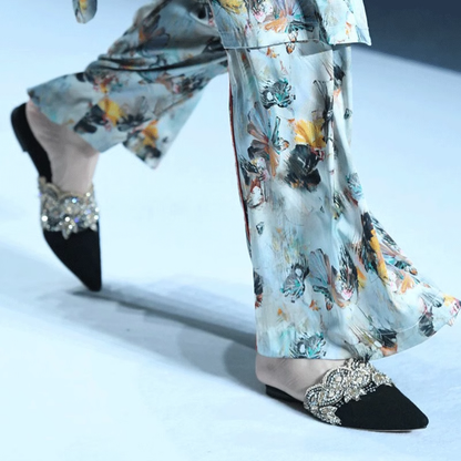 B-FEI Tone Embroidered Everest summer toe slippers-PINNO.