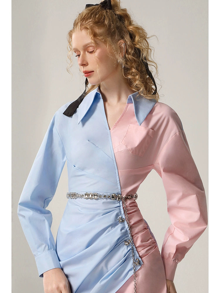 CHECOCRE Stubble Ke Fashion Simple Waist Chain Diamond Metal Belt - ROMEO