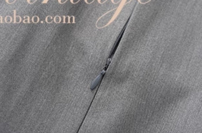 Le palais vintage Girlfriend Grey Suit Dress + Fishbone Waist Closure Sexy Suit-GREG.