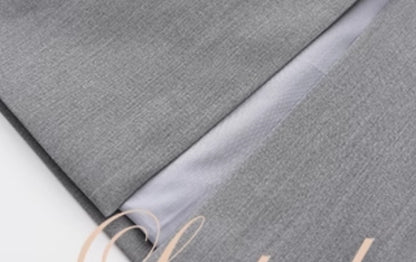 Le palais vintage Girlfriend Grey Suit Dress + Fishbone Waist Closure Sexy Suit-GREG.