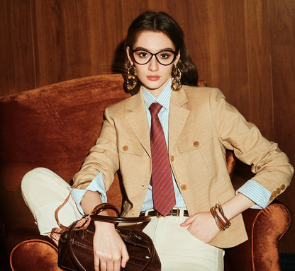 ANNASPEAK linen old money style suit-HOSE.