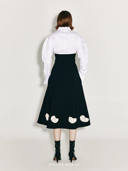 ATELIER MISS LU New Waist Closure Design Cinched Waist Shirt - MARK.