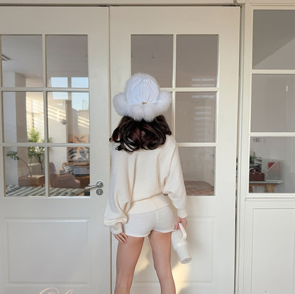 Le Palais Vintage show small good with Slavic fox fur Lei Feng hat-TOMOKI