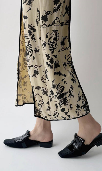 B-FEI niche French semi-slippers toe mules-JISUNG.