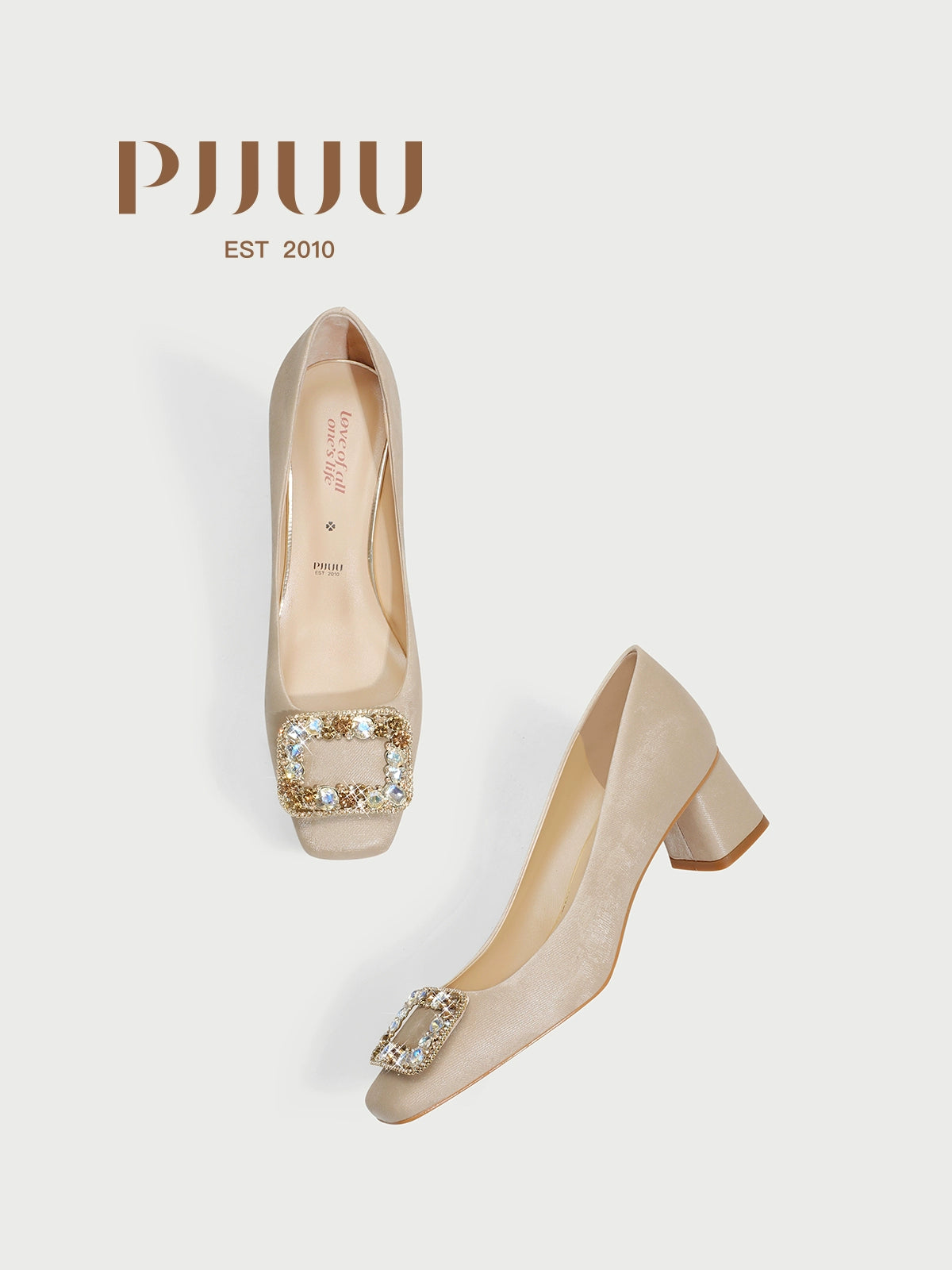 PJJUU thick-heeled cheongsam shoes - SECURE.