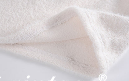 Le Palais Vintage Luxury White Fur Hand bag Plush Vest High Waist Wide-leg Pants Suit-Sonia