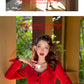 Le palais vintage red skirt  + crop jacket suit set - Manui