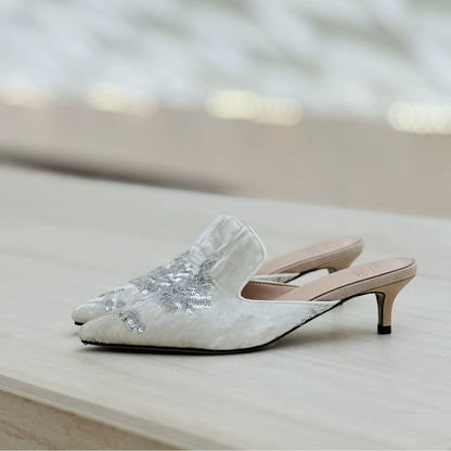 B-FEI  Chinese glitter pointed heels-SONDER.