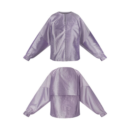TUYUE mulberry silk silhouette casual jacket cardigan- MARS.