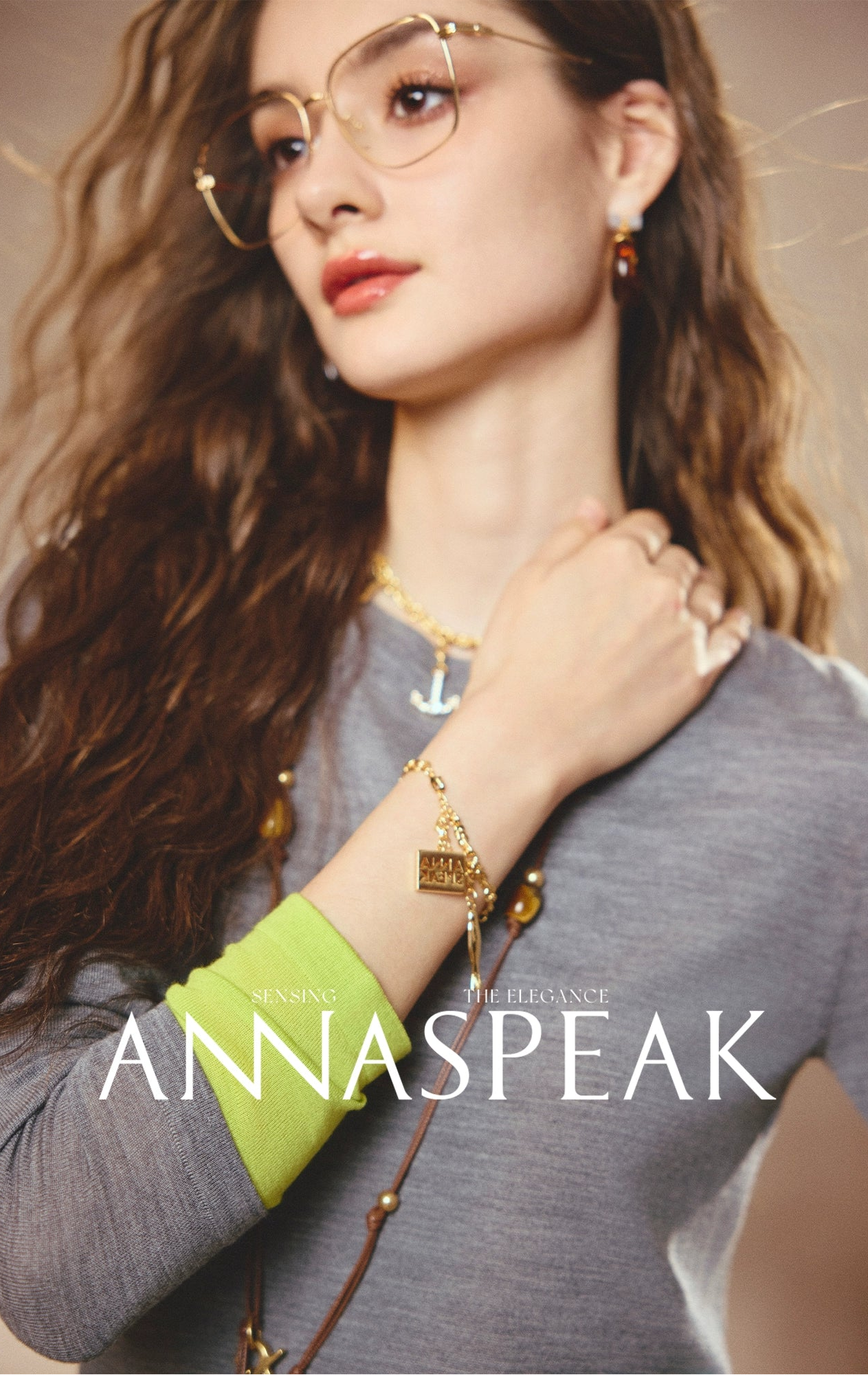 ANNASPEAK fake two pieces wool knit-LIAM.