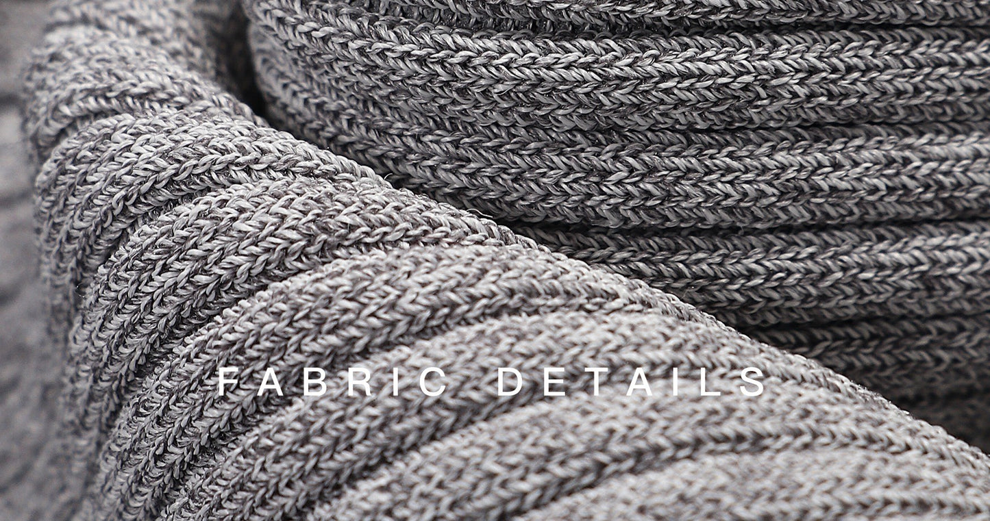 WANGXO | Custom Needle Matte Linen Stripes Slim Knitted Dress -SÉLI.