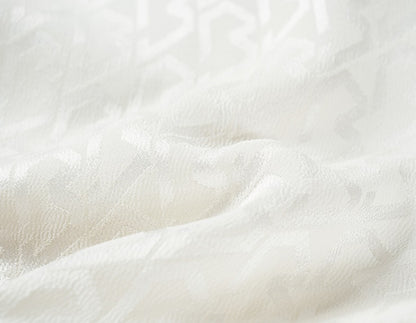 COMME MOI summer white jacquard straight suit jacket - RUBY.