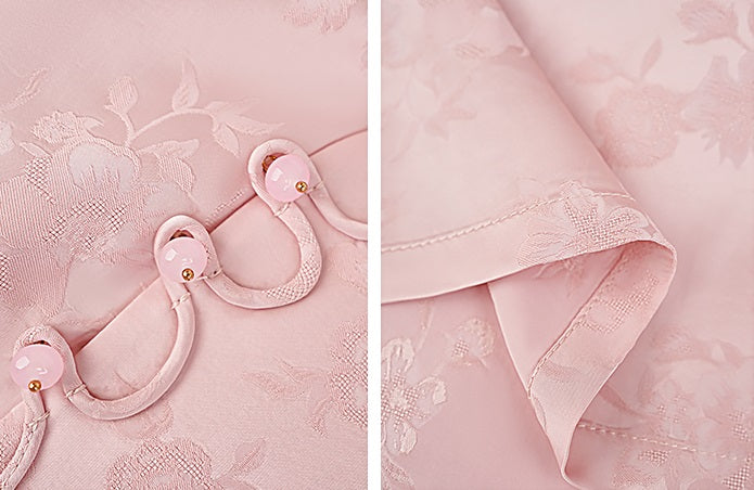 HECO Flower Branch Dark Pattern Short Sleeve Collar Shirt - CHANTS.