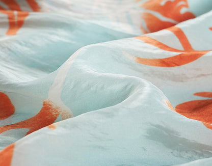 COMME MOI  summer beach print belt design jumpsuit - ISABEL.