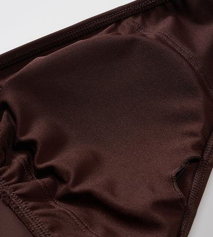 COMME MOI Lv Yan Designer Summer Women's Sexy Lace-up Beaded V-Neck Swimsuit - CAMILLE.