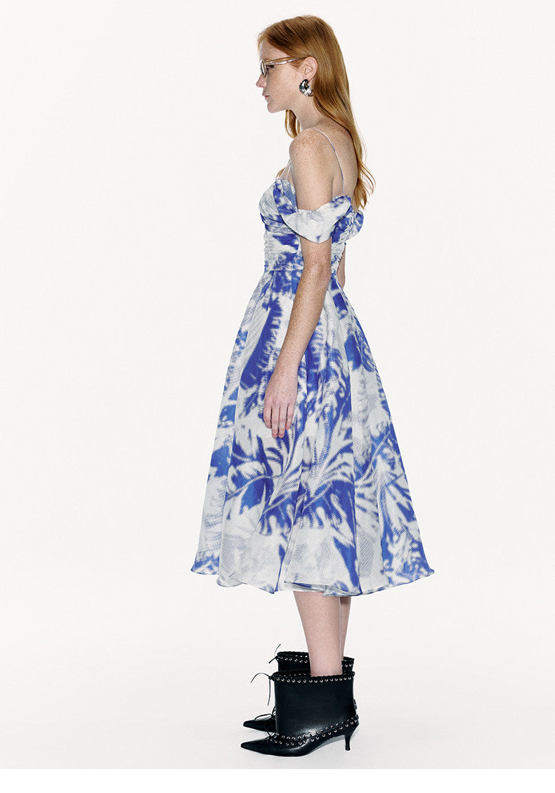 ATELIER MISS LU Mulberry Silk Linen-blend Slip Dress - BILLIE